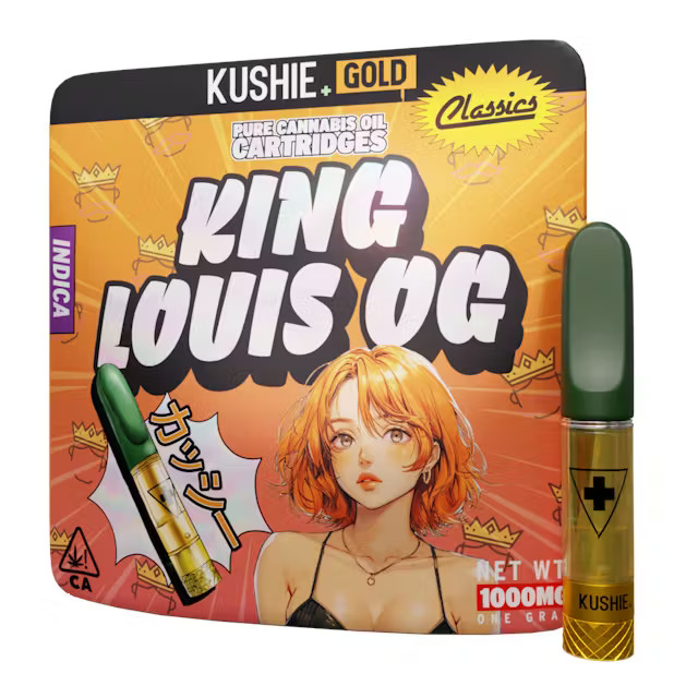 Kushie Gold 1G Vape Cartridge King Louis OG